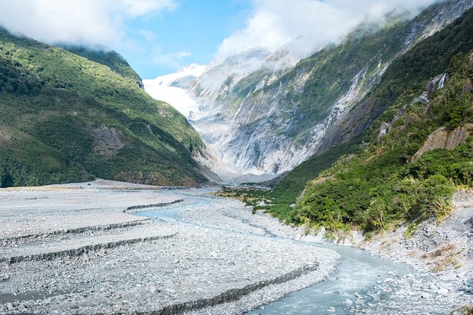 2 Day West Coast Glaciers and TranzAlpine Train: Queenstown to Christchurch - Franz Josef glacier valley by shuttle