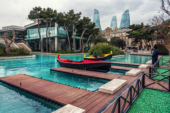 Baku City Sights Guided Night Walking Tour with Funicular - Flame Towers and the view from the upper city