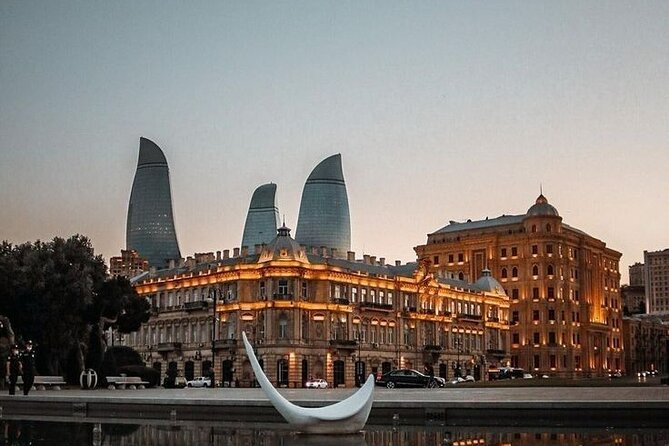Baku City Sights Guided Night Walking Tour with Funicular - The central streets, from Constellation Spring to Nizami Street
