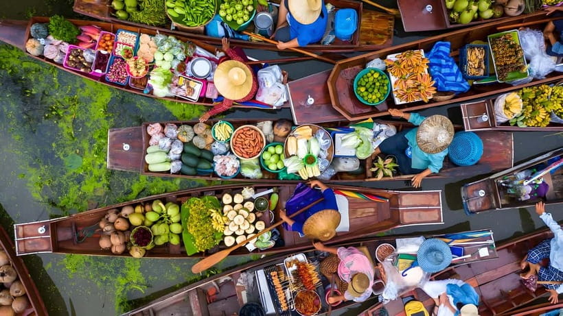 Bangkok: Railway, Floating Market & Chao Phraya Cruise Tour - The highlights at a glance