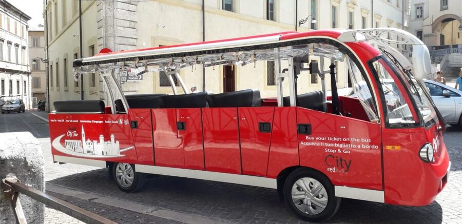 Bergamo: City Highlights Minibus or Train - Blue Line electric minibus: Piazza Duomo and the museums