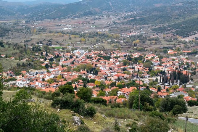Corinth, Cave of Lakes, Odontotos Railway Private Tour with Greek Lunch Included - Transport, guides, and the private format