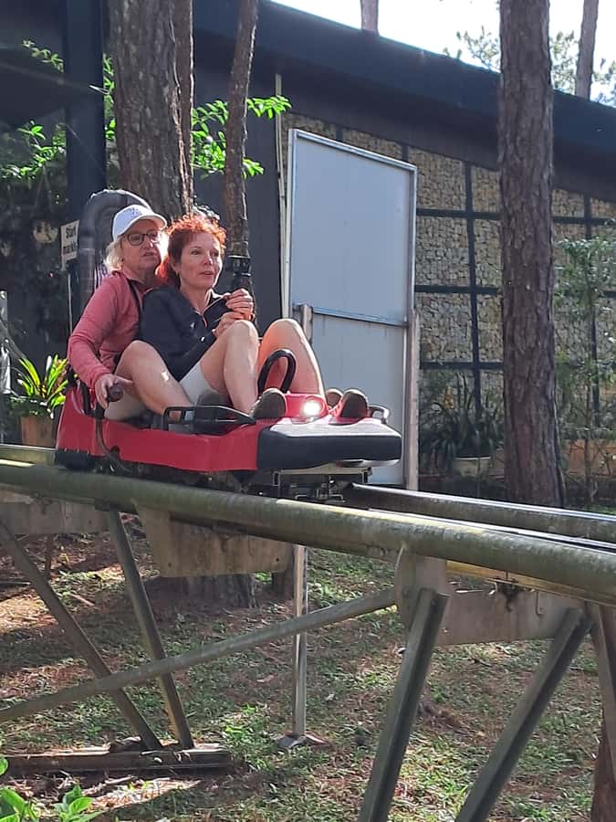 Dalat city tour by private car Combined train trip, Ziplines - Linh Phuoc Pagoda and the finish at Dalat Market