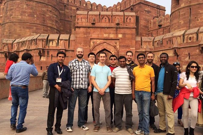 Delhi Agra Delhi: Round Trip By Gatimaan Express Train - Agra Fort, built in red sandstone