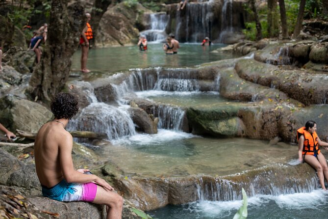 Erawan Waterfall & Train Tour from Kanchanaburi – Full Day - Srinakarin Dam begins the day with open views