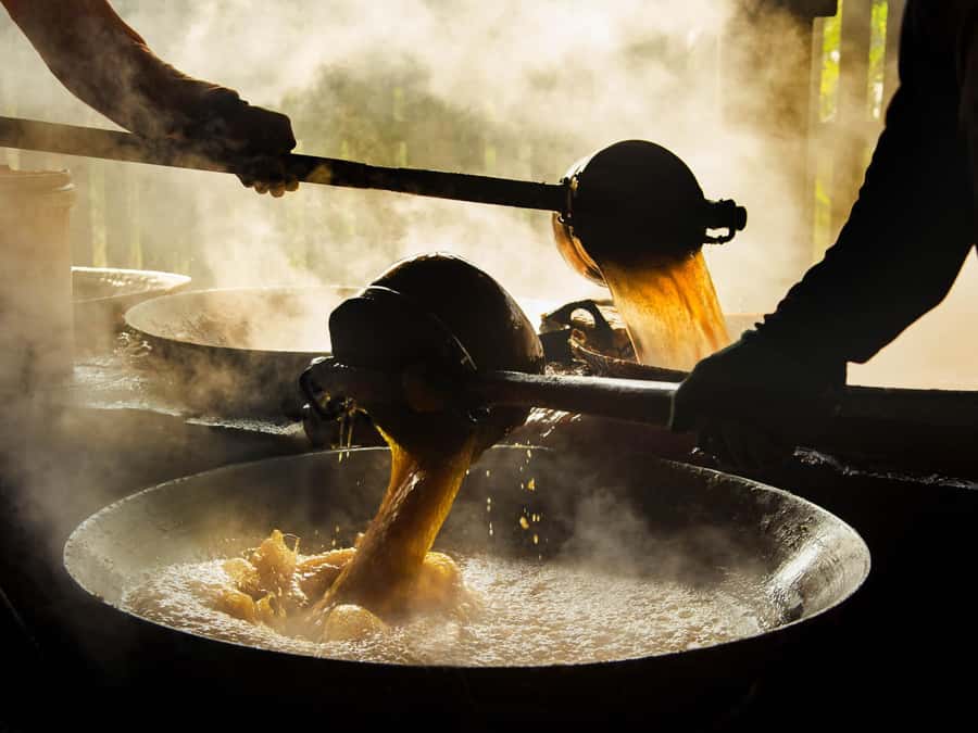 From Bangkok: Maeklong Railway and Floating Market Day Tour - The Sugar Palm Factory: sweet, useful, but modest