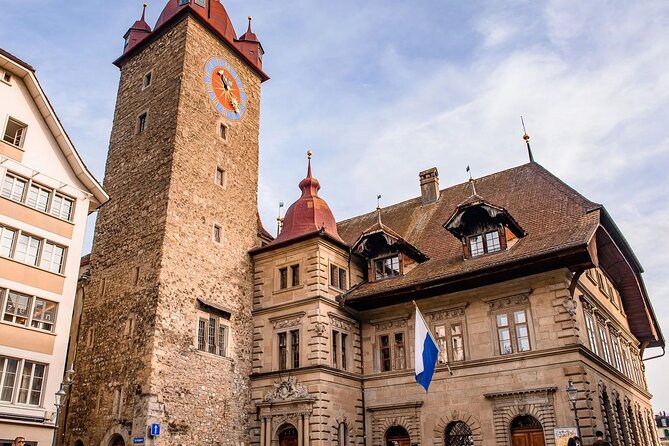From Basel: Premium Panoramic train, Lucerne & Interlaken Tour - Ninety minutes for lunch, chocolate, and your own Lucerne