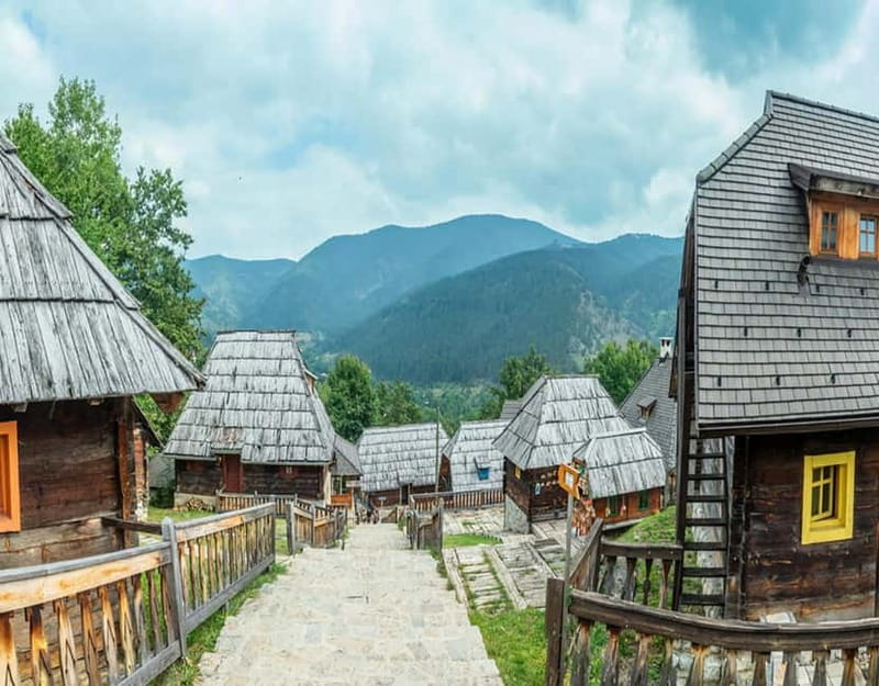 From Belgrade: Drina River House, Sargan 8 Train & Drvengrad - Riding the Sargan 8 railway in wooden carriages
