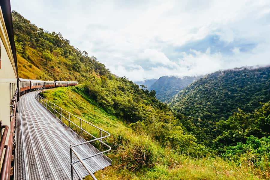 From Cairns: Self-Guided Kuranda Trip with Train and Skyrail - The Kuranda Scenic Railway: slow travel through Barron Gorge