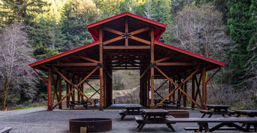 From Fort Bragg: Redwoods Train Ride and Nightclub Ticket - Arriving at Glen Blair Bar and The Glen