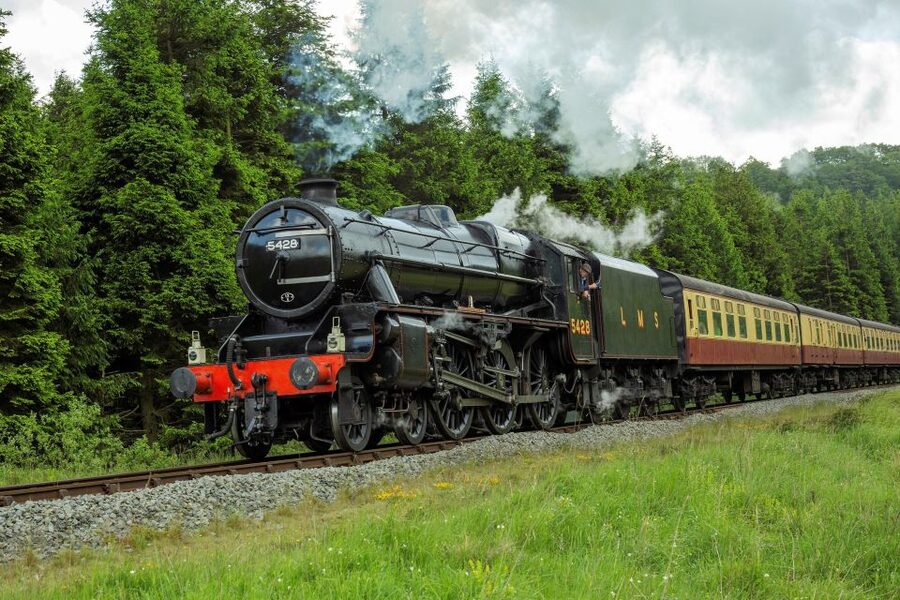 From London: The North York Moors with Steam Train to Whitby - Byland Abbey and the first view of the moors