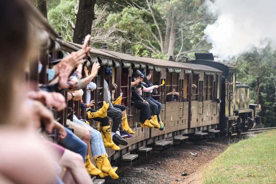 From Melbourne: Puffing Billy Steam Train & Wildlife Tour - Morning pickup and the ride into the ranges