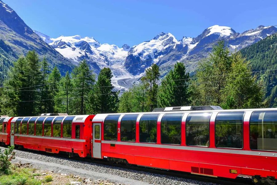 From Milan: Bernina Express Train and St. Moritz Tour by Bus - Early departures from Bergamo, Milan, and Lecco