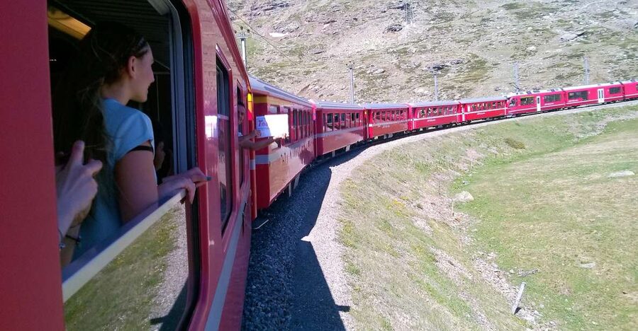 From Milan: Bernina Train, Swiss Alps & St. Moritz Day Trip - Crossing the mountains toward St. Moritz