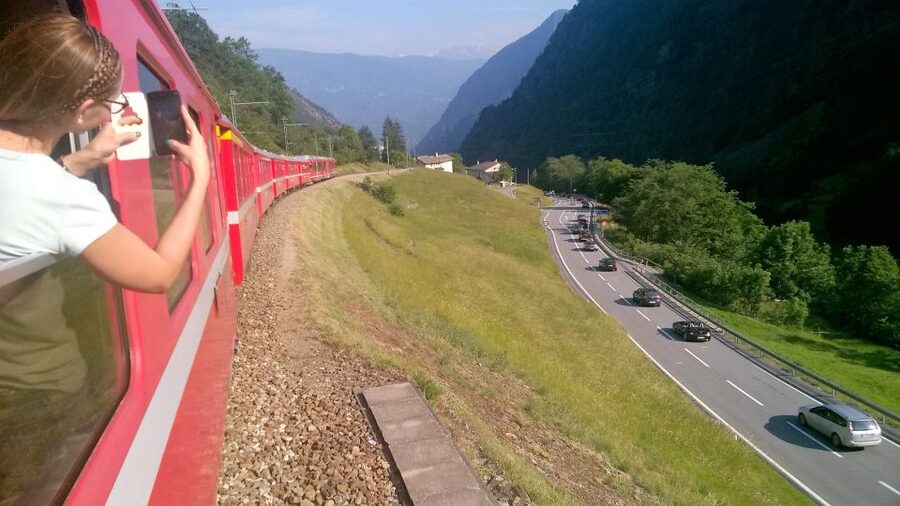 From Milan: Bernina Train, Swiss Alps & St. Moritz Day Trip - What the train ride is really like