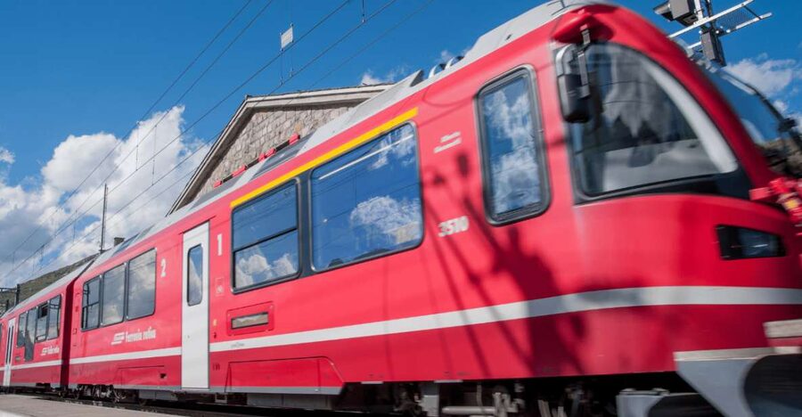 From Milan: Round-Trip Bernina Red Train to Saint Moritz - Tirano is where the scenery changes