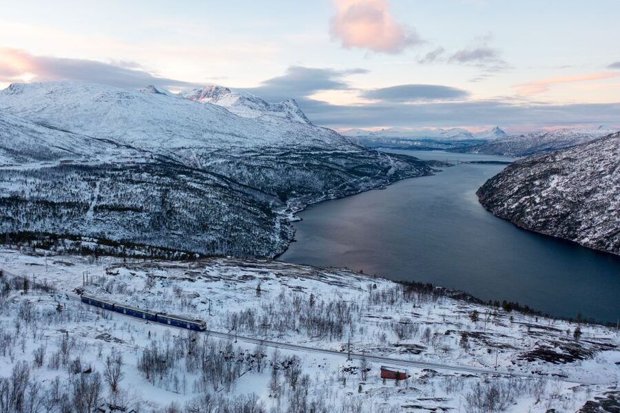 From Narvik: Roundtrip Arctic Train Ride on Ofoten Railway - Climbing toward Bjørnfjell