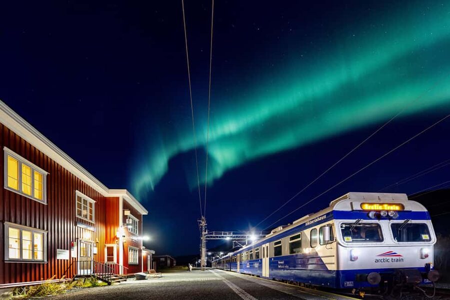 From Narvik: The Northern Lights Arctic Train Guided Tour - Katterat at 373 meters above sea level