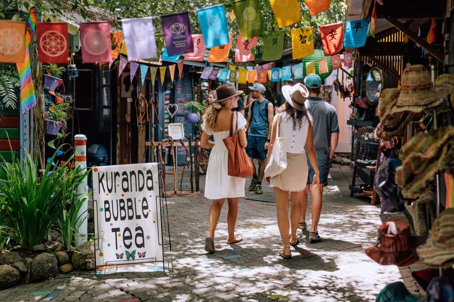 From Port Douglas: Kuranda via Scenic Rail or Skyrail Option - Who will enjoy this day most