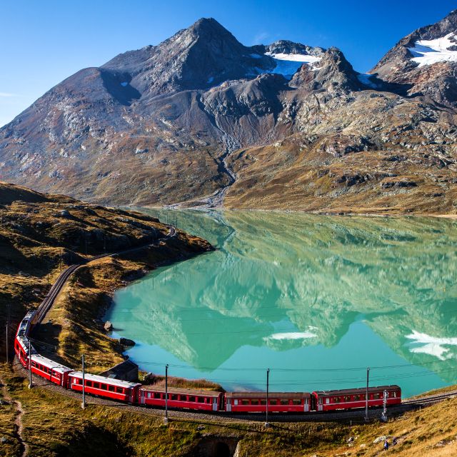From Saint Moritz: Bernina Red Train to Tirano - The climb to 2,253 meters