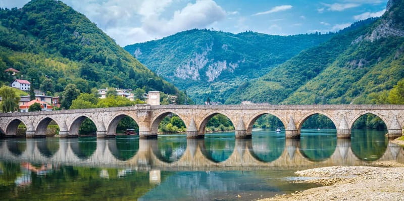 From Sarajevo: Višegrad, Andrićgrad, Šargan Train, Drvengrad - Crossing into Serbia near Mokra Gora