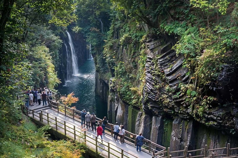 Fukuoka: Takachiho Gorge, Amano Iwato & Scenic Train Tour - Takachiho Shrine when the train is closed
