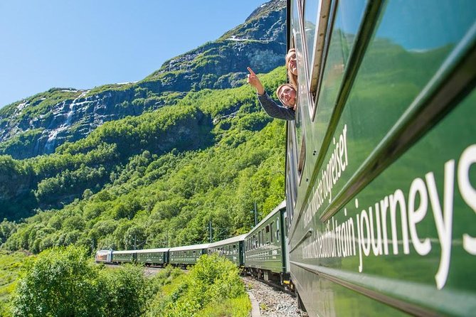 Guided tour - Viking Village, Nærøyfjord Cruise and Flåm Railway - The Flåm Railway from Flåm to Myrdal