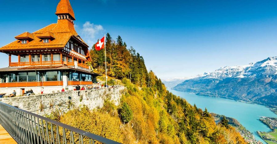Interlaken: Funicular Ticket to Harder Kulm - What you are paying for at Harder Kulm