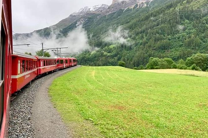Intimate Small-Group Bernina UNESCO Scenic Train on Swiss Alps - From Tirano into the high Alps