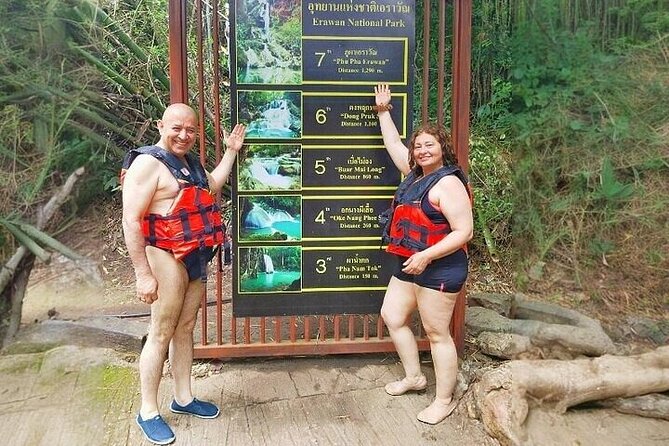 Kanchanaburi Day Trip: WWII Death Railway & Erawan Falls - Two hours at Erawan National Park