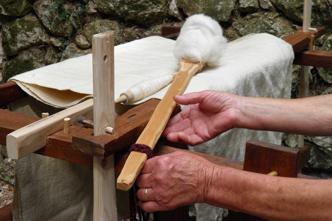 Konavle Valley Wine Tour from Dubrovnik with Train Ride and Wine Tasting - The Đivanović water mill and wool demonstration