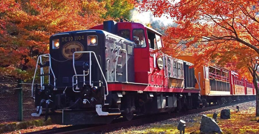 Kyoto Hozugawa River Boat Sagano Romantic Train Tour - The Sagano Romantic Train: 7.3 kilometers in 25 minutes