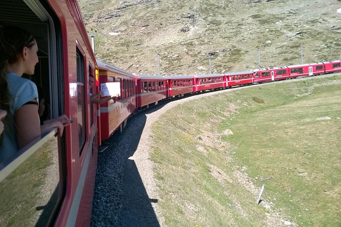 Lake Como, Swiss Alps and Bernina Train From Milan - The Bernina railway and its high mountain views