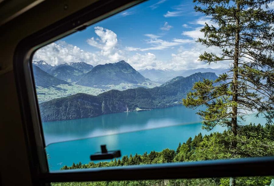 Lucerne: Mt Rigi Day Trip with Cruise, Cable Car, & Train - From Lucerne to Weggis by coach