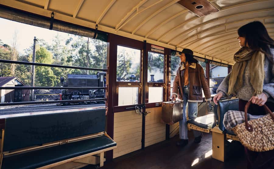 Melbourne: Puffing Billy Railway & Penguin Parade Day Tour - Watching little penguins at Summerland Beach