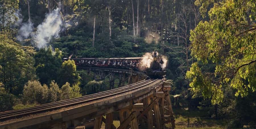 Melbourne: Puffing Billy Train & Healesville & Winery Tour - Brighton Beach and the Bathing Boxes