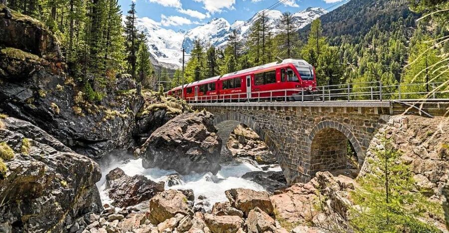 Milan to St. Moritz: Scenic Bernina Train Tour with Guide - Morteratsch Glacier, Bernina Diavolezza, and the high pass