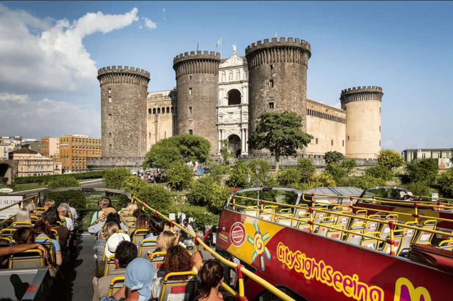 Naples: Hop-On Hop-Off Bus Tour with Train from Salerno - Seeing Naples from the hop-on hop-off bus