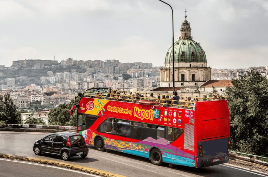 Naples: Hop-On Hop-Off Bus Tour with Train from Salerno - Arriving at Naples Central Station