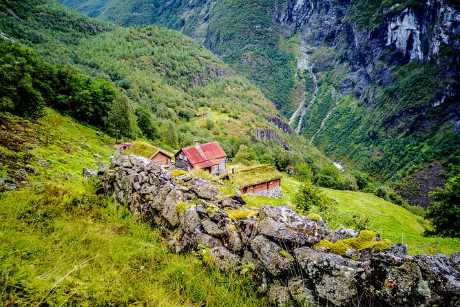 Oslo To Bergen Self-Guided Full Day Trip with Flåm Railway And Fjord Cruise - Gudvangen and the bus through Nærøydalen