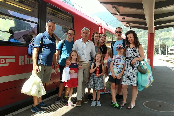 PRIVATE Bernina train, Sankt Moritz & Wines Guided tour from Lake Como or Milan - The Valtellina Valley and its hillside vineyards