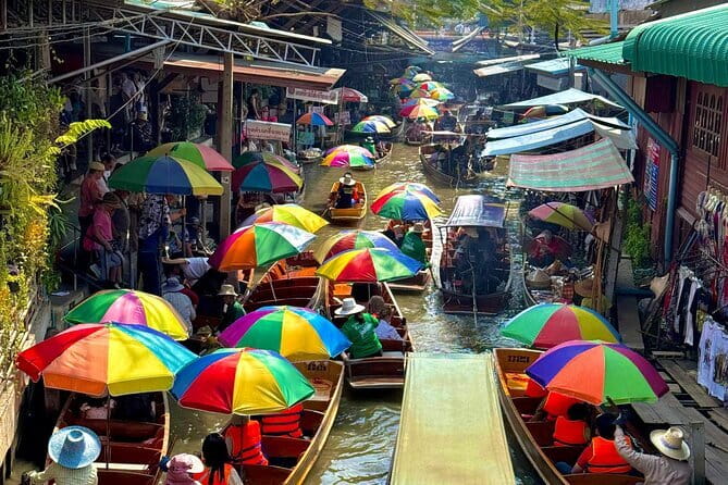Private Floating Market & Maeklong Railway Tour from Bangkok - Wat Phet Samuth Woravihan beside the river