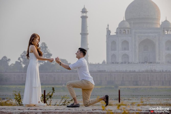 Private Taj Mahal Tour from Delhi By Gatiman Express Train - Lunch, Mehtab Bagh, and the view across the Yamuna