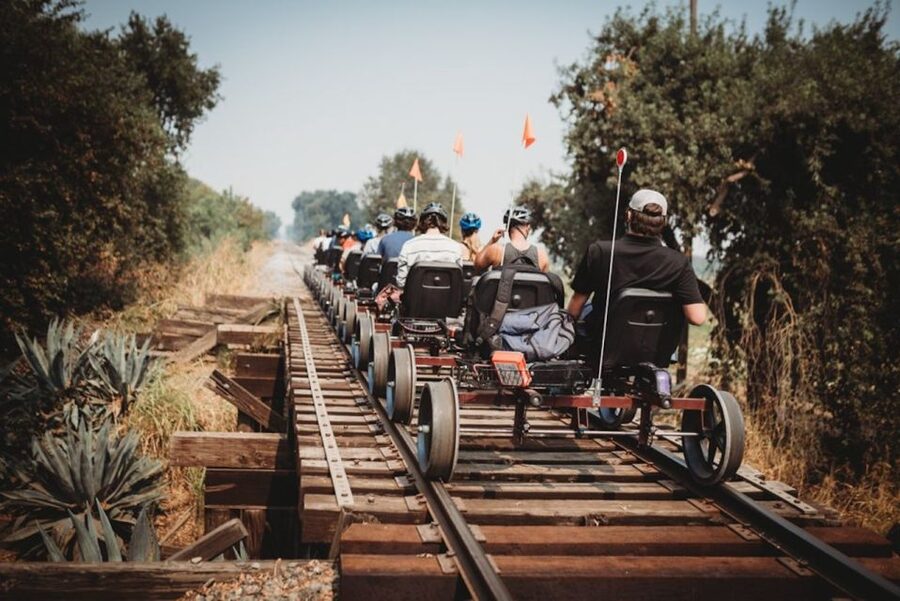 Sacramento: Yolo Countryside Guided Rail Bike Tour - The first miles through Yolo farmland