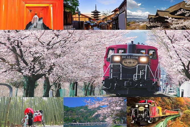 Sagano Romantic Train & Arashiyama, Kiyomizudera, Fushimi Inari Taisha Day Tour - The Sagano Romantic Train Beside the Hozugawa River