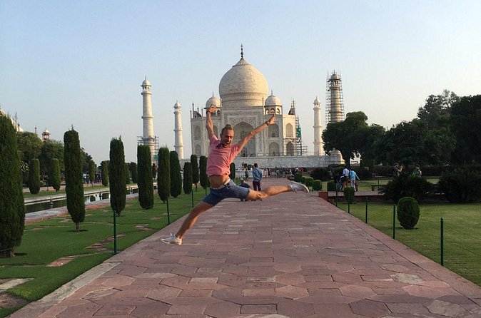 Same Day Taj Mahal Tour by Super Fast Train From Delhi - Agra Fort, nearly three hours of Mughal power