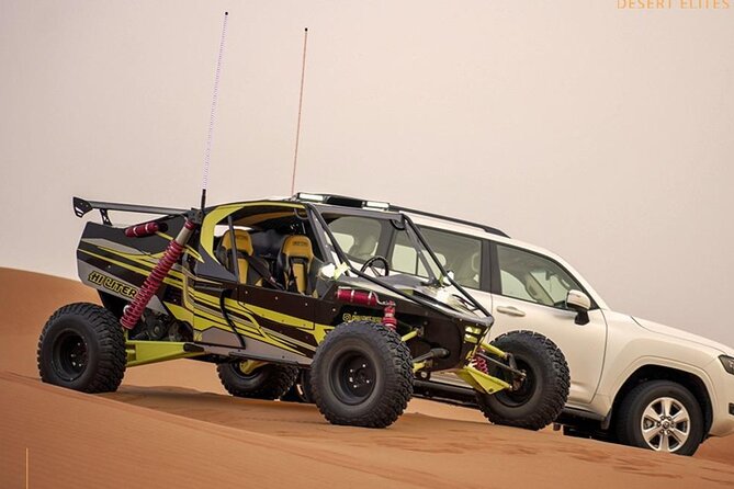 Sand Rail Dune Buggy Adventure with Sandboarding & Camel Riding - The Highest Dune Photo Stop