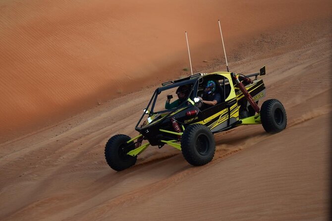 Sand Rail Dune Buggy Adventure with Sandboarding & Camel Riding - Pickup and the Ride Into the Desert