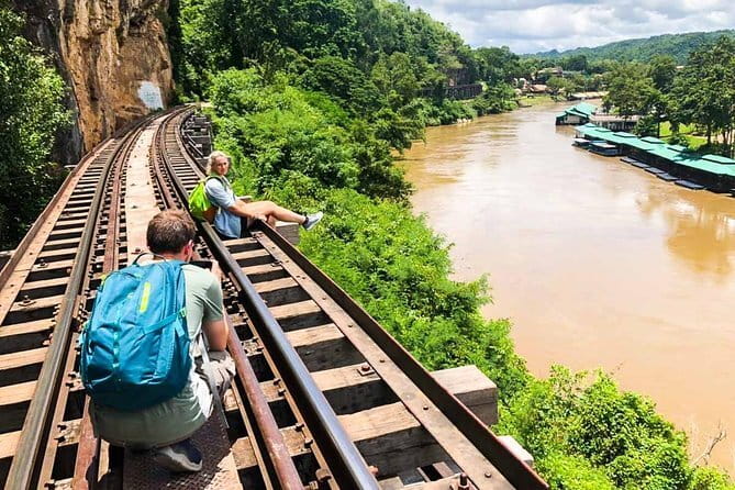 Small Group: Kanchanaburi Death Railway, Erawan Waterfall and Elephant - Three hours at Erawan Waterfall