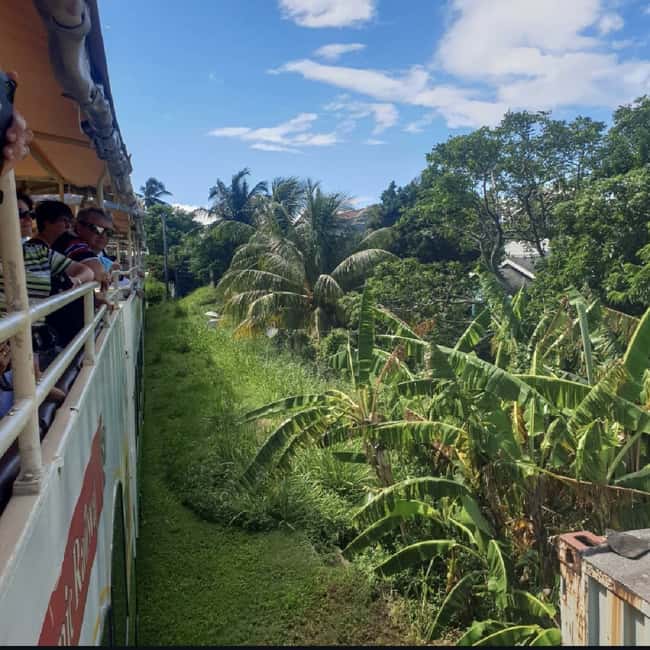 Sugar Train Tour & Drinks|Pick-Up &Drop Off From Cruise Port - Leaving the cruise port by bus